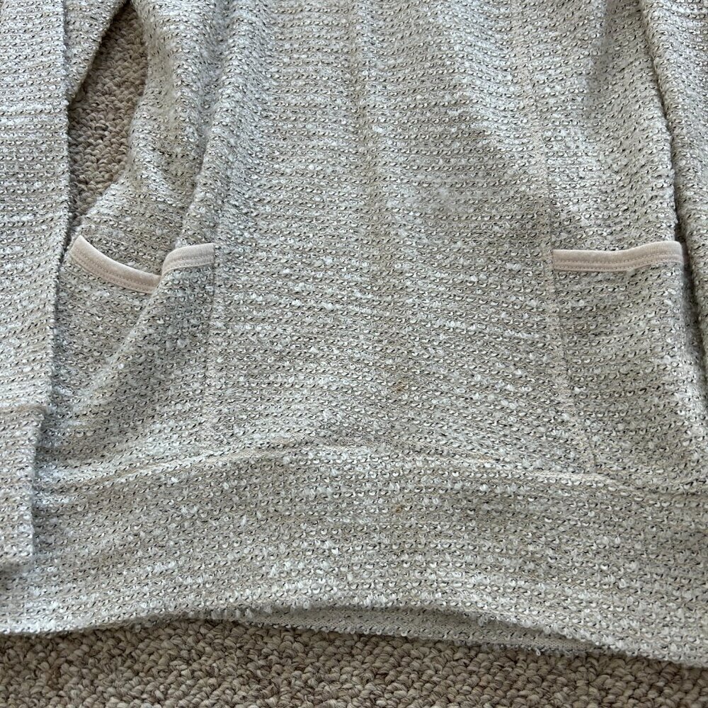 Maurices S Cream Boucle Sweater Fur Collar Cozy Winter - Picture 5 of 8